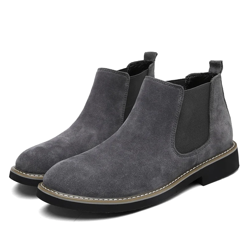 

Oversized Leather Chelsea Mid-top Martin Boot Men Boot