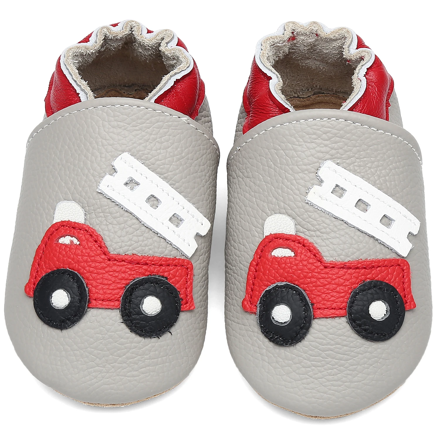 

Lovely Baby Casual Dress Shoes Soft Leather Toddler Casual Walking Shoes, Grey