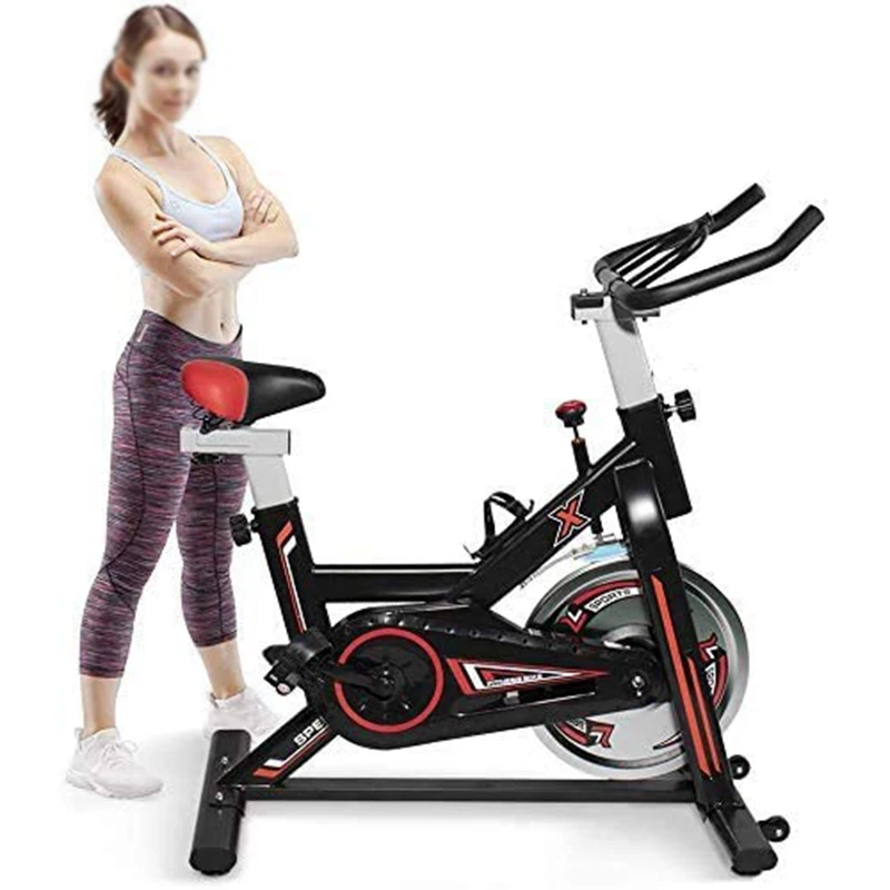 

Wholesale OEM Indoor training Meter Adjustment Electronic Cardio Exercise Bikes Spinning Bicycle, Black