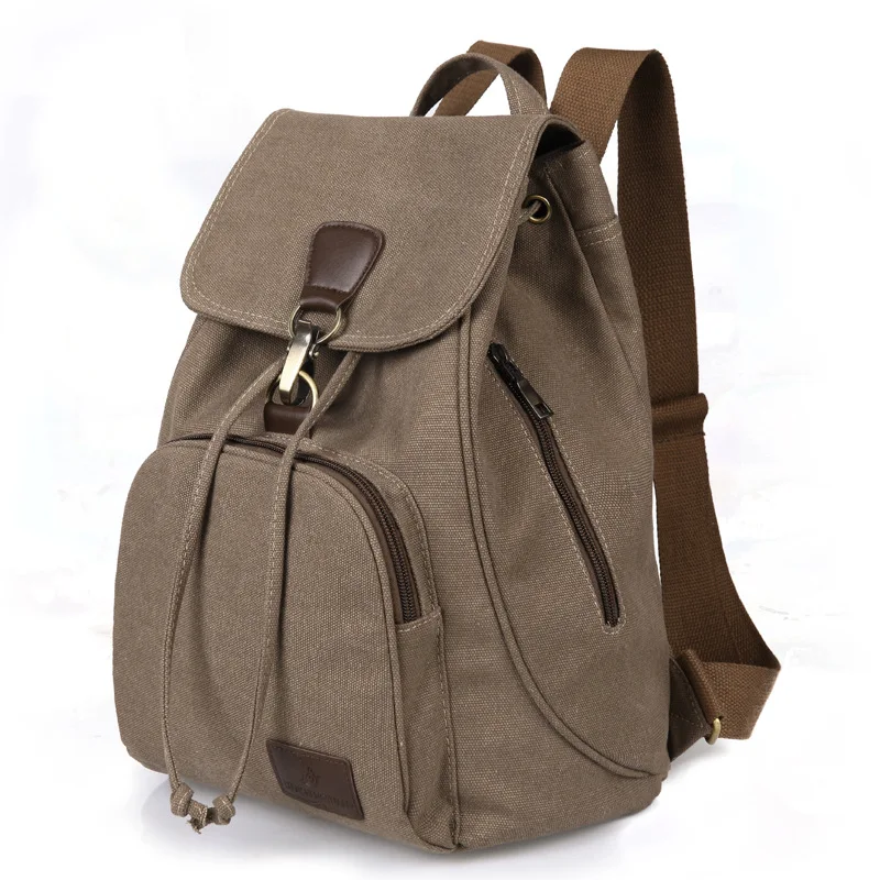 

2020 New Model Fashion Retro Canvas Bag High Quality Wear-resistant Canvas Backpack