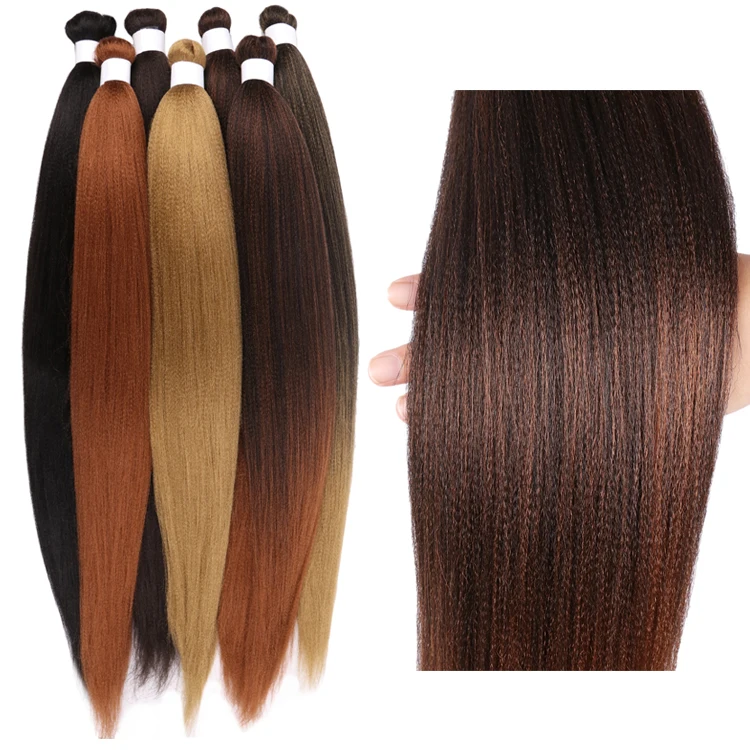 

wholesale Hot Selling 30 inch braid itch free comb 3x soft synthetic braiding hair pre stretched, 1b,4,27,30,613,t30,t27,