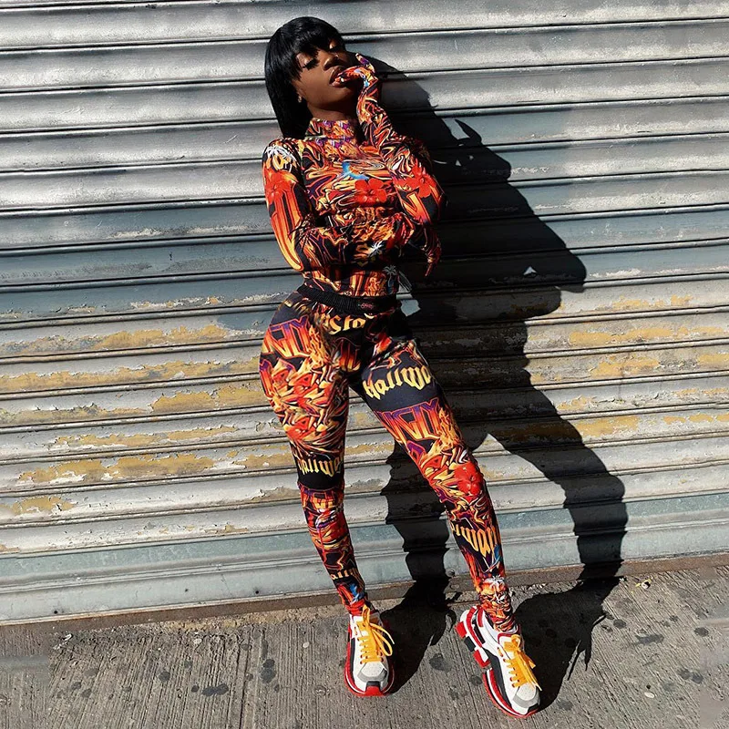 

Latest autumn 2 piece set women 2020 women two pcs pants set