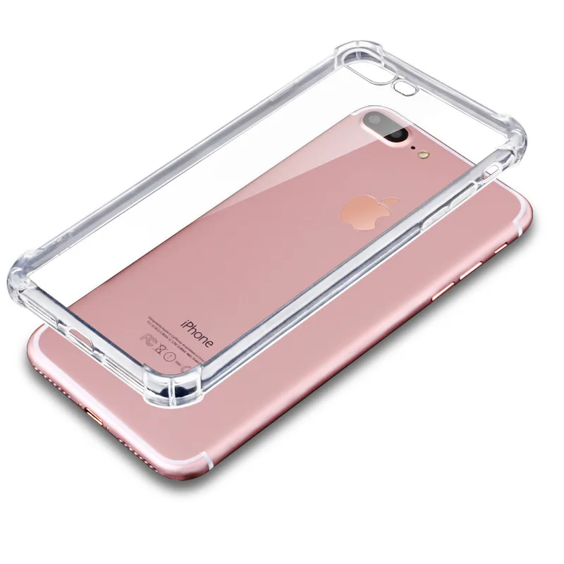 

For iPhone 12 Pro TPU Soft Cover for iphone 12 Pro Max 12 Mini Four corner airbag anti falling shell Transparent phone case