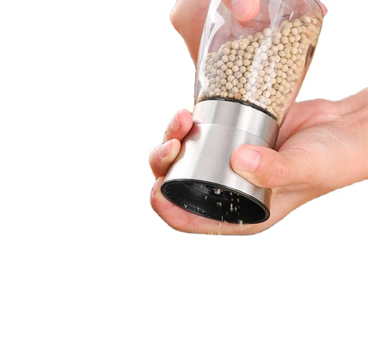 

stainless steel Customizable black and white pepper grinder set, Customized