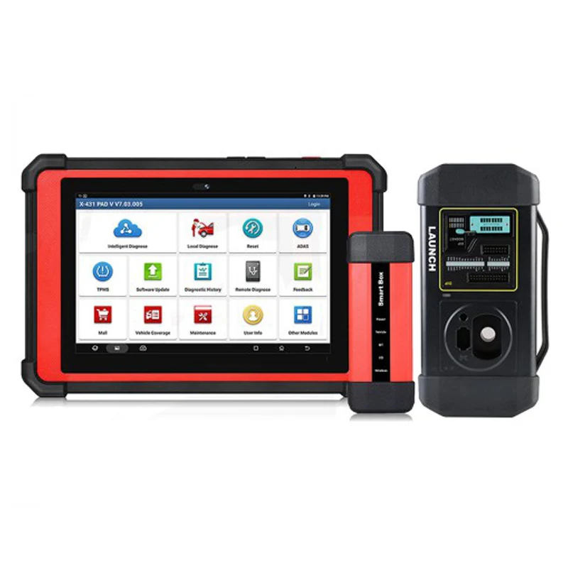 Launch X431 PAD V with SmartBox 3.0 Diagnostic Tools OBD2 Scanner Online Update PAD 5 Get Free Launch GIII X-Prog 3