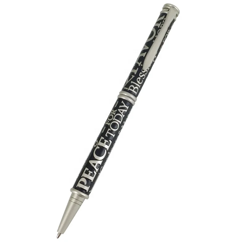 

ACMECN ODM Unique Deboss Pen Original Design Creative Office Business Writing Stationery Bless Ballpoint Pen for Christmas Gifts, Pms color