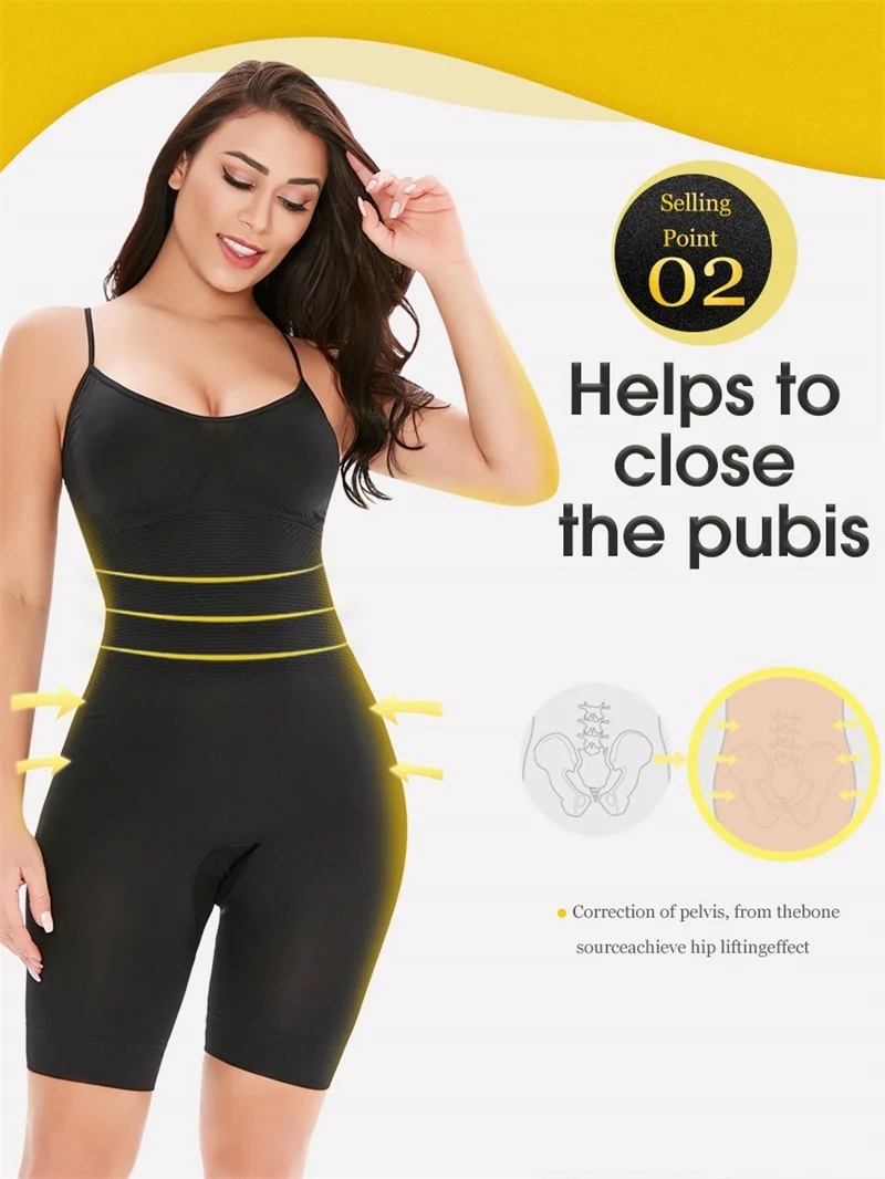 Fajas Colombiana High Waist Tummy Control Leg Shaper – Slimming Tone Legging Socks, Black