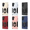 2 in 1 Shockproof Back Cover for Samsung Galaxy Note 10 Plus Phone Case Ring kickstand PC TPU Mobile Case Cover