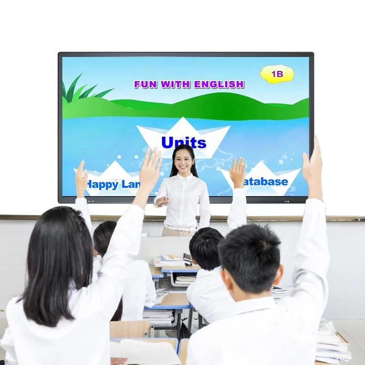 

Classroom Meeting Solution 55 Inch AG Tempered Glass Electronic Interactive Whiteboard Smart Digital Board