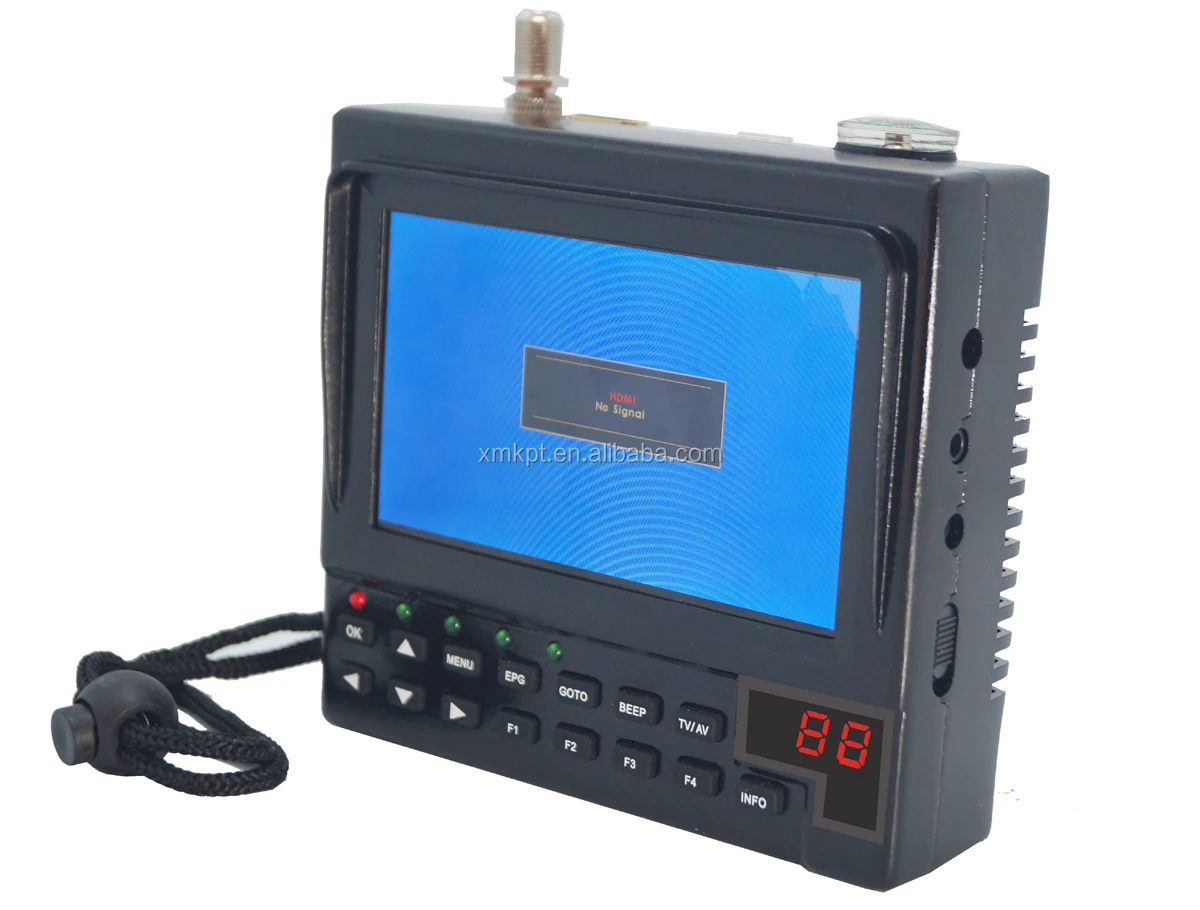 Hd Monitor & Satellite Finder Kpt269h Ips Screen Full Input Dvbs/s2