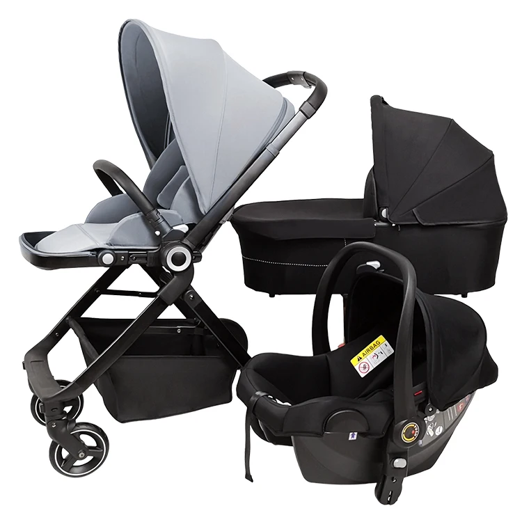 

Luxury baby stroller travel baby stroller 3 in 1 with car seat, Customized