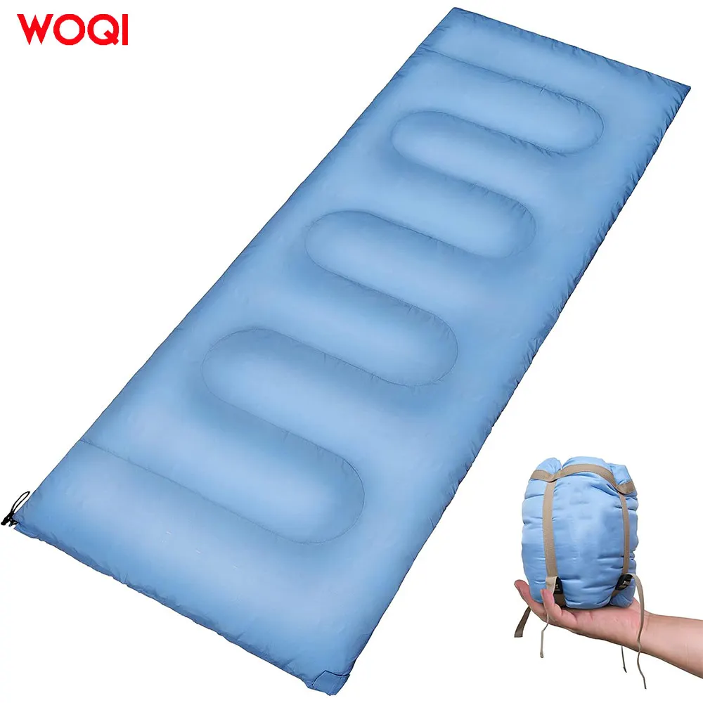WOQI Cool and Warm Weather Season 3 Ultra Light Adult Camping Backpack Sleeping Bag Compact Hiking Sleeping Bag