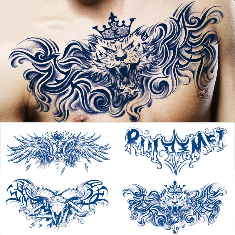 

Waterproof Temporary Tattoo Sticker Totem Geometric Full Arm Large Size Sleeve Tatoo Fake tatto flash tattoos for men women