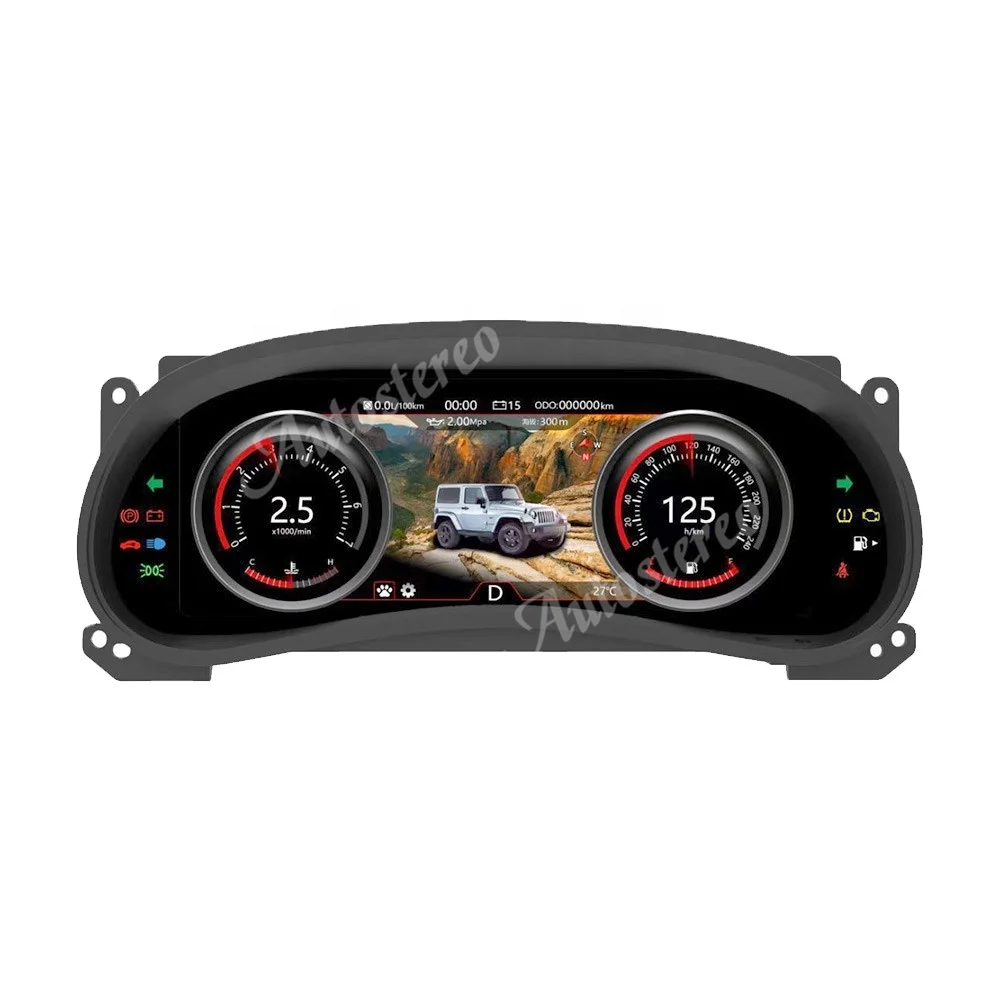 

Car LCD Virtual Cockpit Digital Cluster For Jeep Wrangler 2010-2017 Car Multimedia Player Dashboard Speed Meter Screen Head Unit