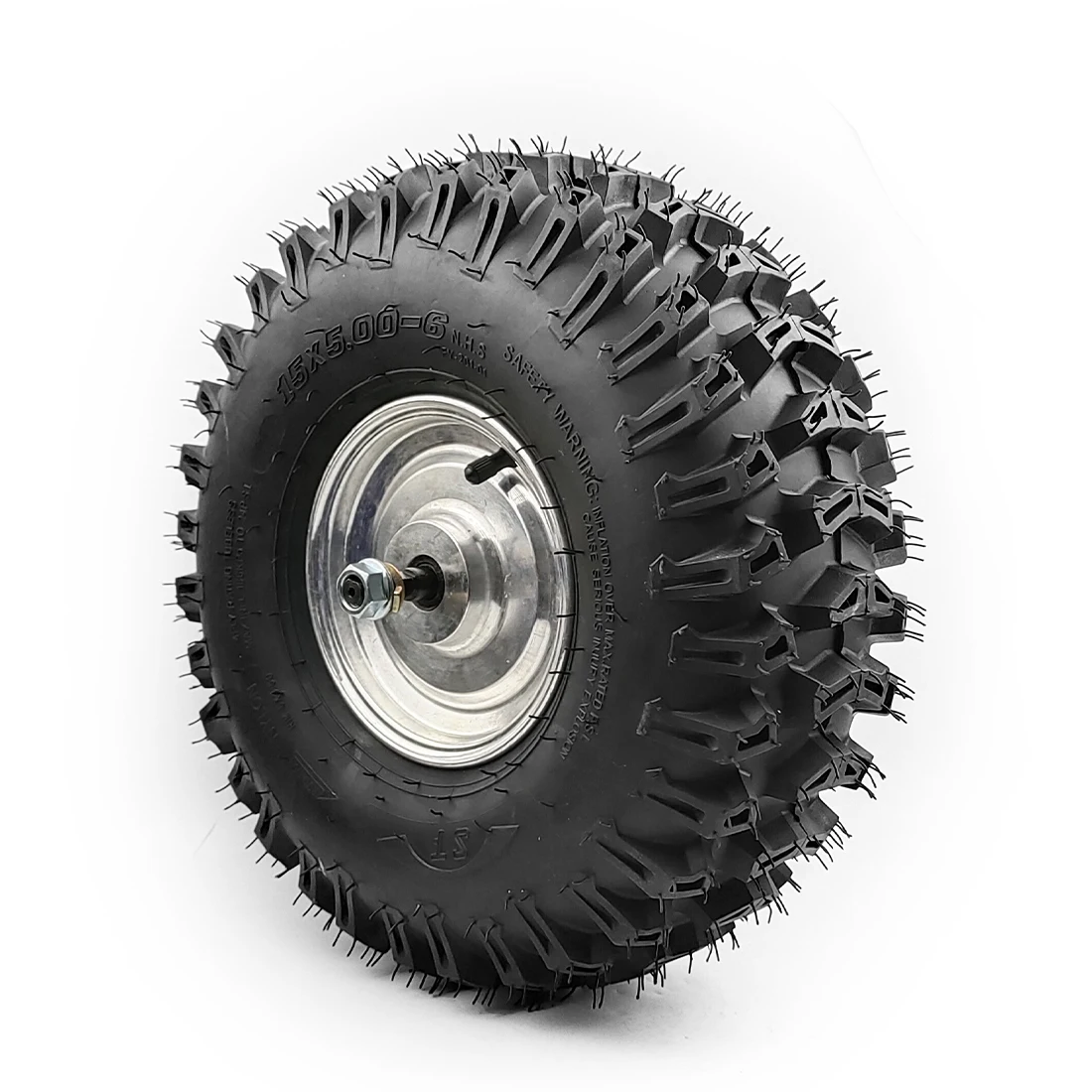 500W Atv Snow Sweeper Agricultural Vehicle 15X5.00-6 Tubeless Vacuum Tire Brushless Gear Hub Motor Wheel