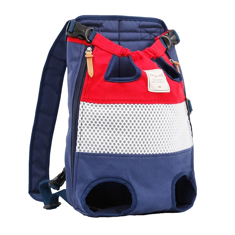 

Pet outing striped backpack puppy bag cat bag travel chest backpack carrying case cat carrier bag dog carrier backpack, Gray, green blue, red blue, red blue stripes