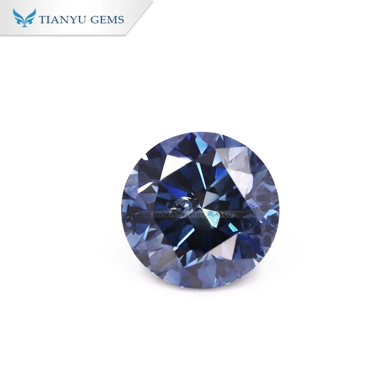 

Tianyu Gems 1.51CT I VG Round Brilliant Cut Fancy Dark Blue IGI Certificate Lab Created HPHT Diamond