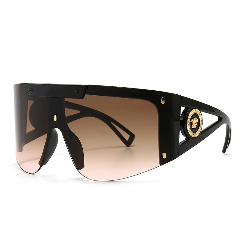 

womens mens oversized flat top Medusa uv400 lens 2021new arrival shades sunglasses gafas de sol
