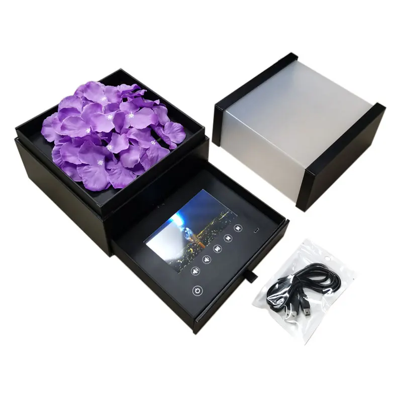 

Factory Business Brochure Luxury Jewelry 4.3 Inches Lcd Screen Video Box