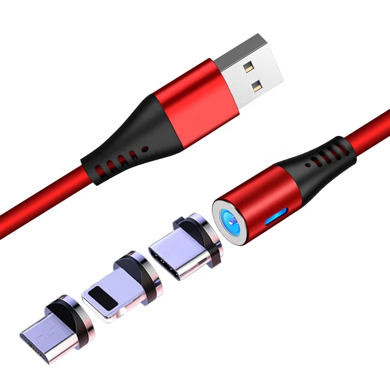 

2020 new 3 in 1 magnetic charging cable true liquid silicone usb charger cable for all phone 1m 3ft, Customized color