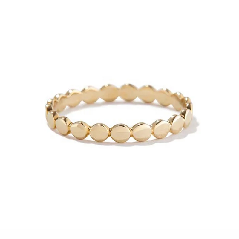 

beautiful jewelry simple dot 14k gold stackable rings sterling silver 2021