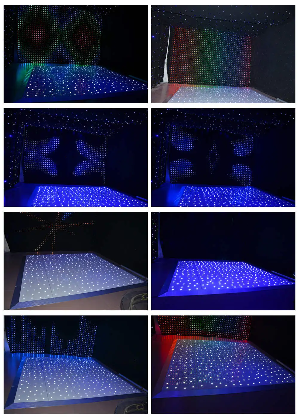 Portable Factory Waterproof White Starlit Led Wedding Party Bar Party