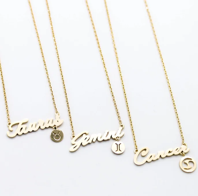 

2019 Top Fashion , New Design Year Of Zodiac Signs Pendant Necklace , High polish
