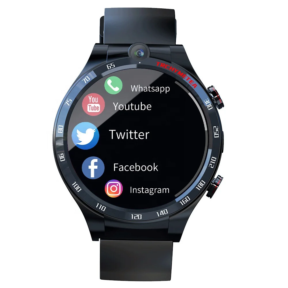 

2021 NEW APPLLP4 GPS+4G+WIFI Smartwatch IWO with High Defintion Camera Support Video Calls Face unlock Health tracking Android