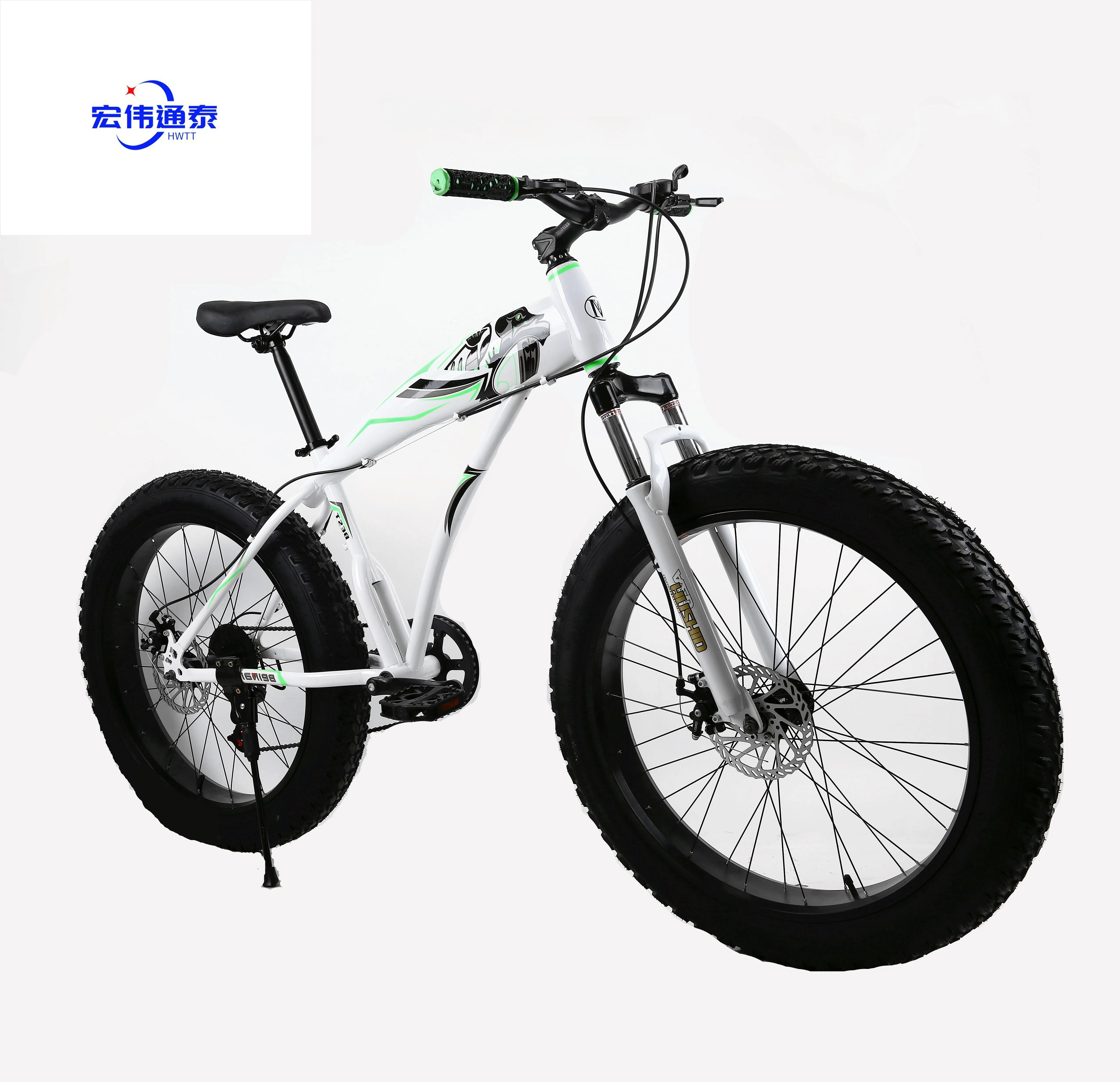 

mtb bike Factory 26 Inch 21 Speed Gears Beach Bike Fat Tire Snow Mountain Bicycle with Double Disk Cheap big tire bike