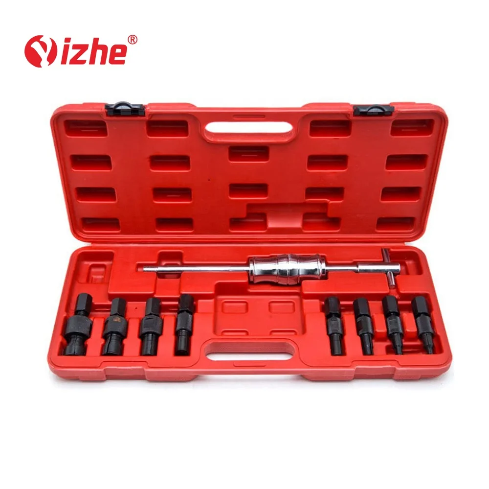 

9pc Blind Hole Internal Gear Puller Inner Bearing PullerSlide Hammer External Removal Repair Kit