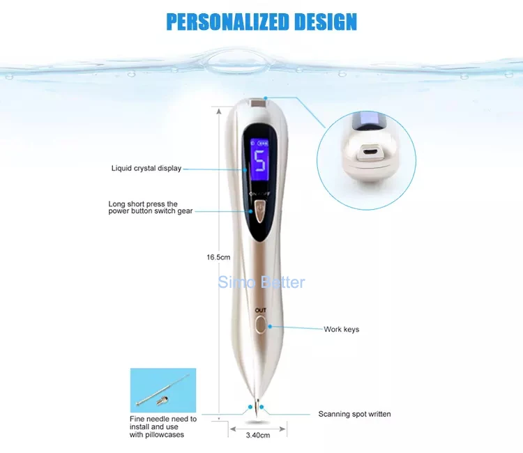 Wholesale electric beauty laser freckle plasma pen mole removal dark tattoo