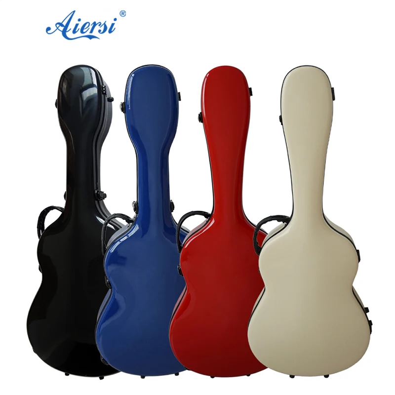 

Wholesale Aiersi brand hard shell guitar case Professional Manufacturer china made fiber musical guitar case for sale