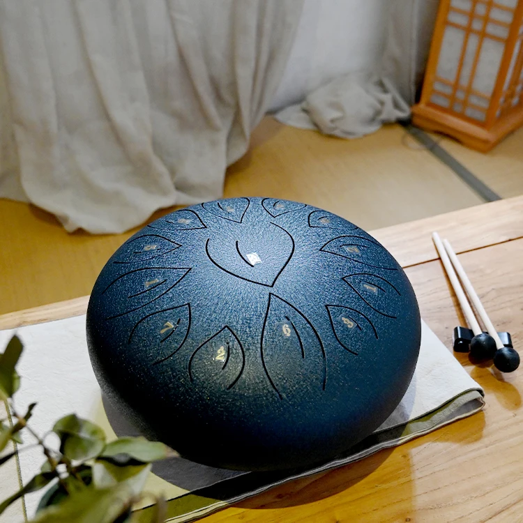 

Wholesale 13Tones Drum Instruments Percussion 12 Inch Handpan Factory Drum Sets, Black, white, red, yellow, blue