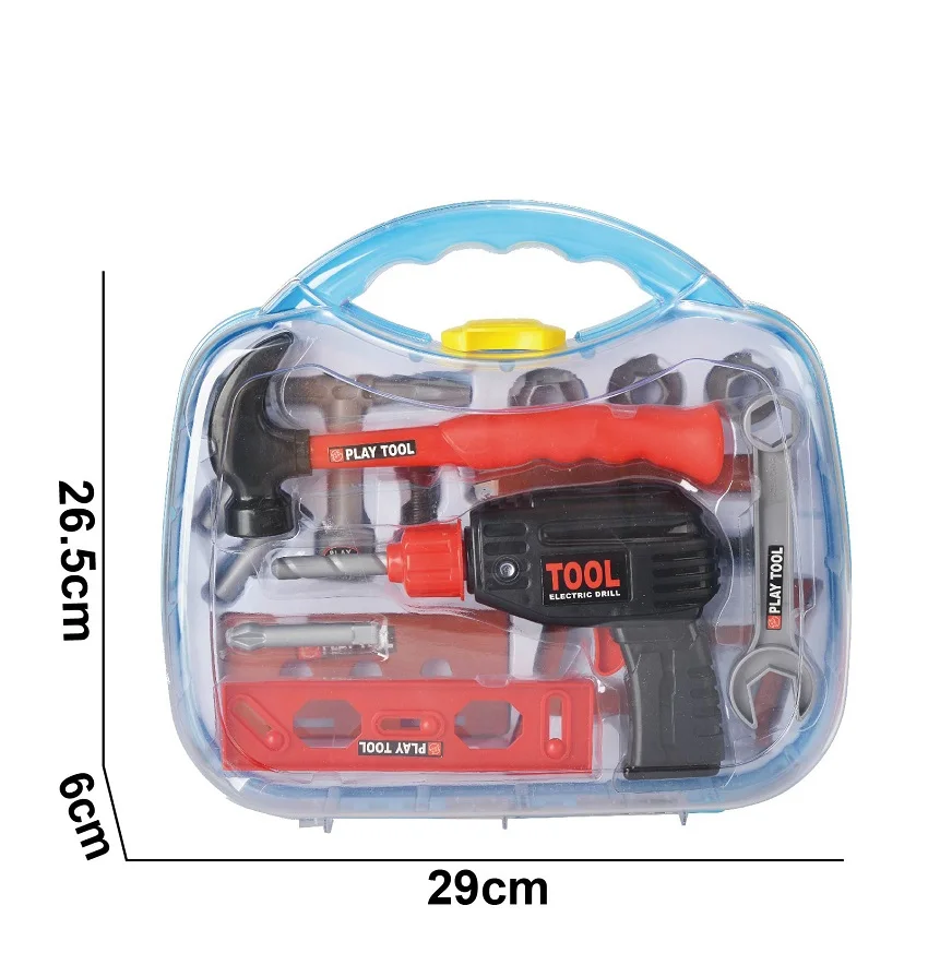 Plastic Kids Toy Tool Kit Electric Drill Toy Children Garden Tool Set