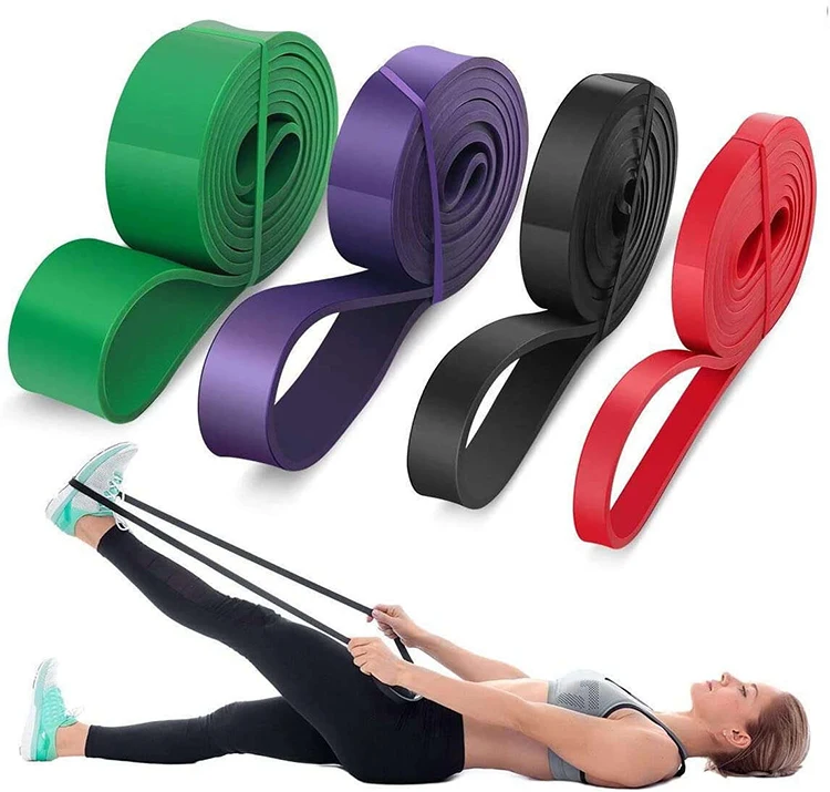 

Wholesale Elastic Band Pull Up Assist Exercise Expander Stretch Hip Resistance Band for Fitness Training Pilates Home Workout, Red,black,purple,green