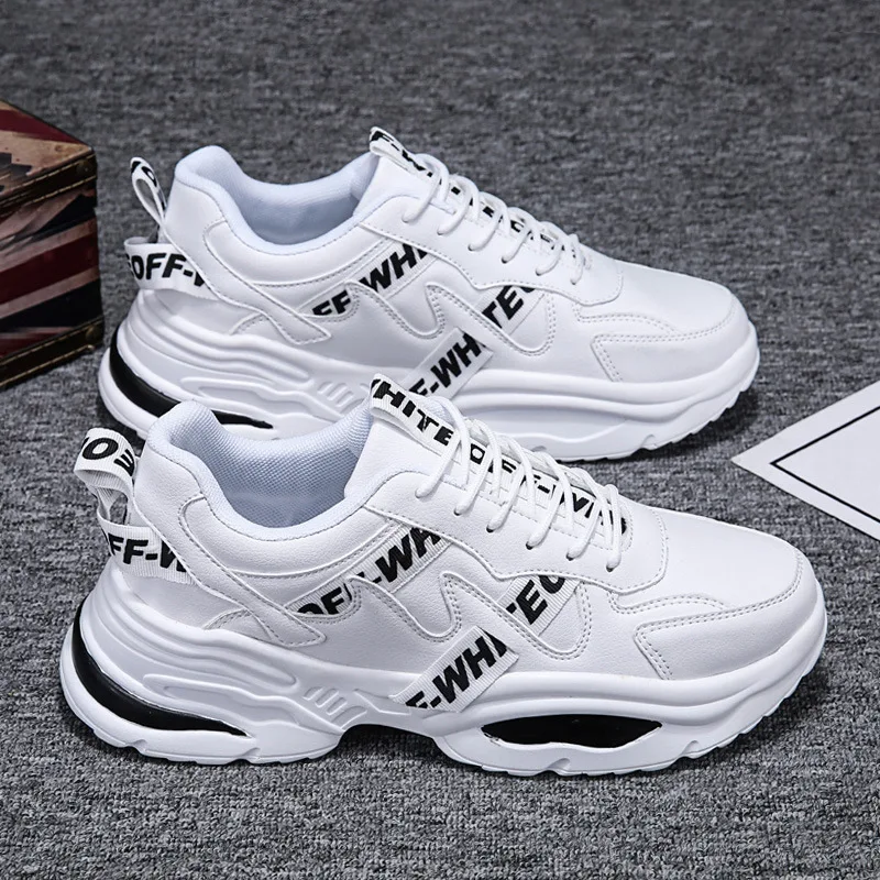 

2021 new summer men's shoes small whiteboard shoes with high height Korean fashion sneaker