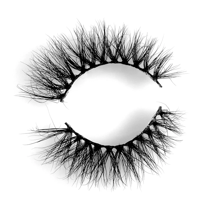 

New Styles 5d fluffy mink eyelashes Natural Look Soft Strong Cotton Band Siberian Mink Strip False Eyelashes, Natural black