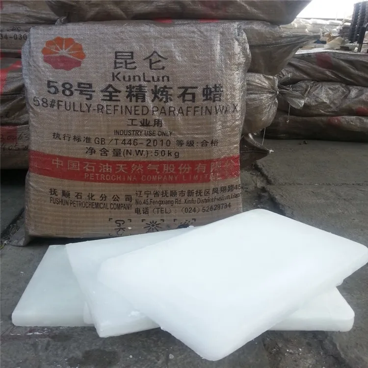 
Manufacturer sale the Kunlun 56 58 fully refined paraffin wax 