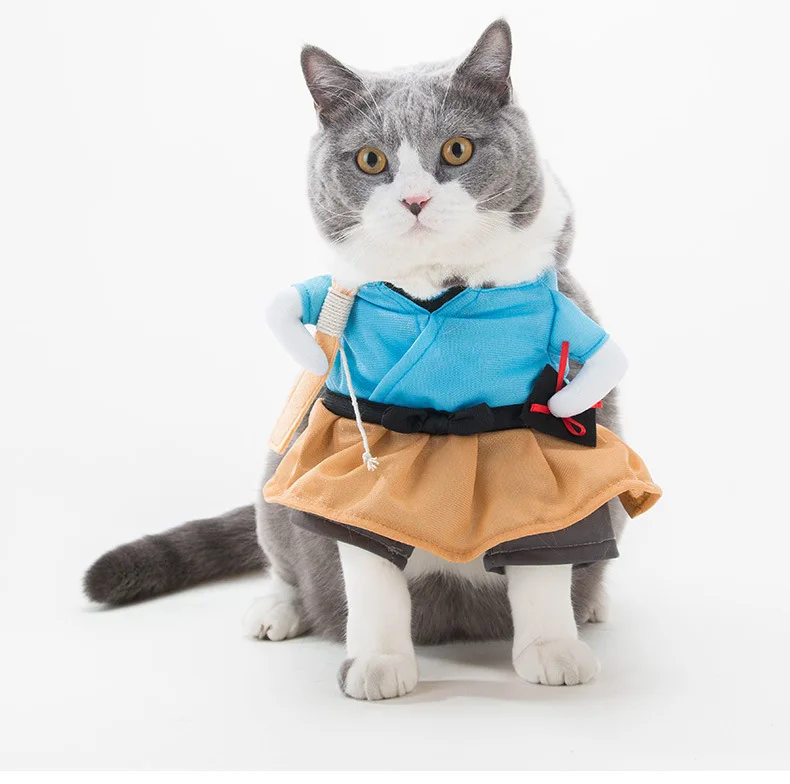 

New Design Gentle Fashion Pet Pirate Cosplay Costume, Easy To Clean Breathable Mascot Cat And Small Dog Clothing, Multi colors