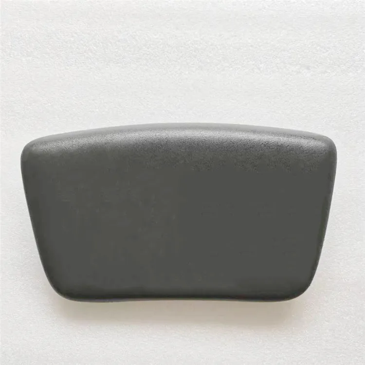 

PU foam bath pillow bathroom safety headrest with suction cup bath pillow, Black
