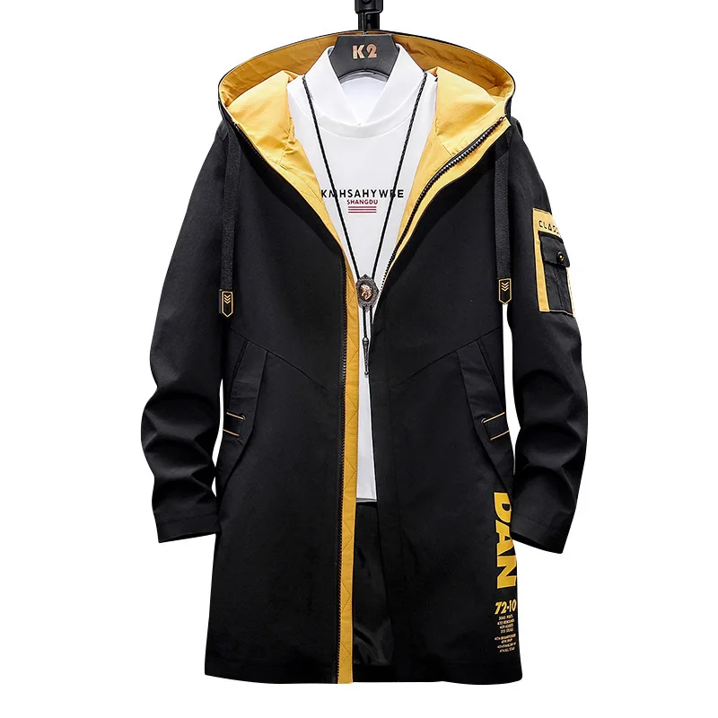 

Medium length hooded windbreaker coat Chaqueta men shiny coat sukajan jacket 2021 fall jackets, Like pic