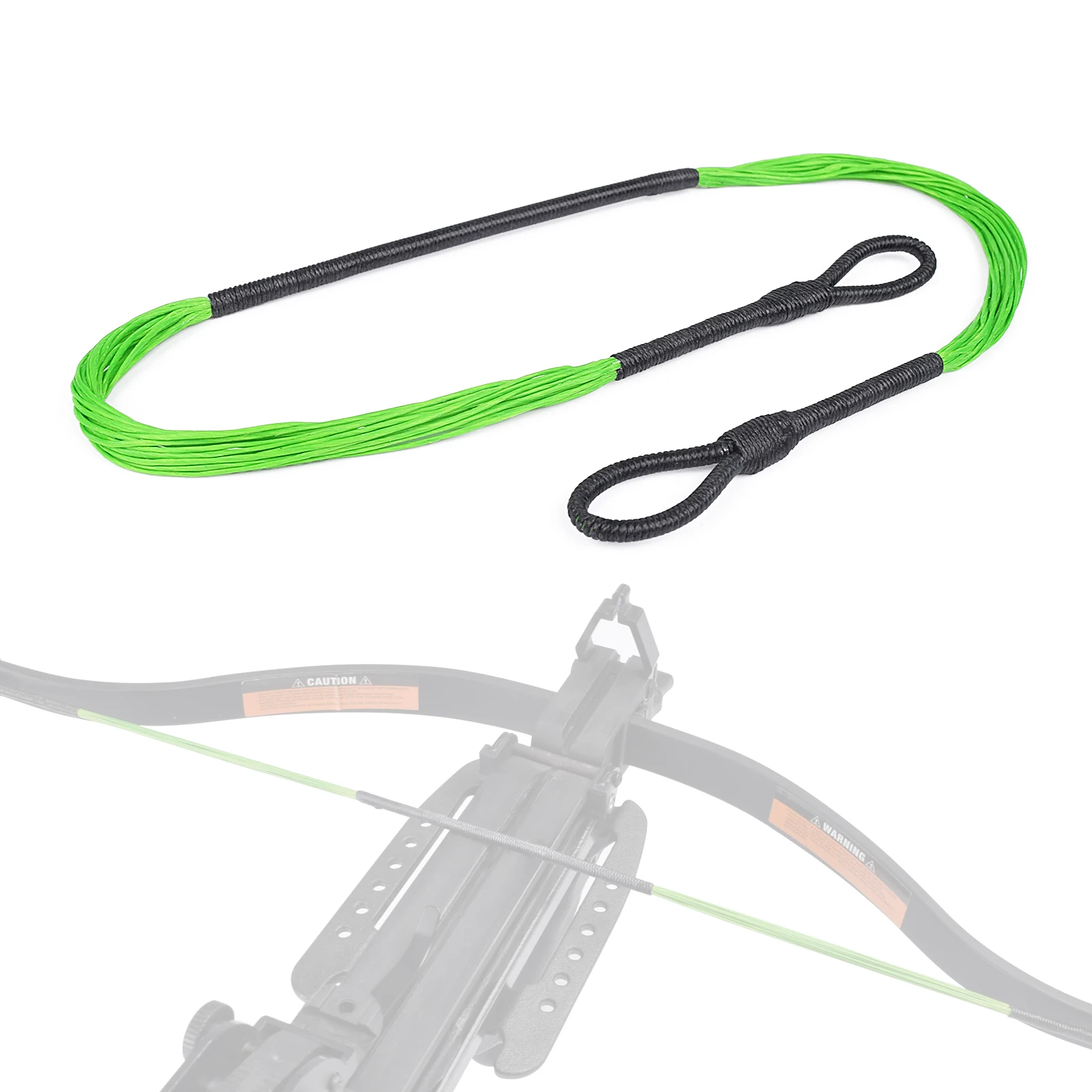 

175lbs Anglo Arms Panther Crossbow bowstring cables 28 strands HMPE bow string Pistol Crossbow Adder Stinger, Red and black, black, green