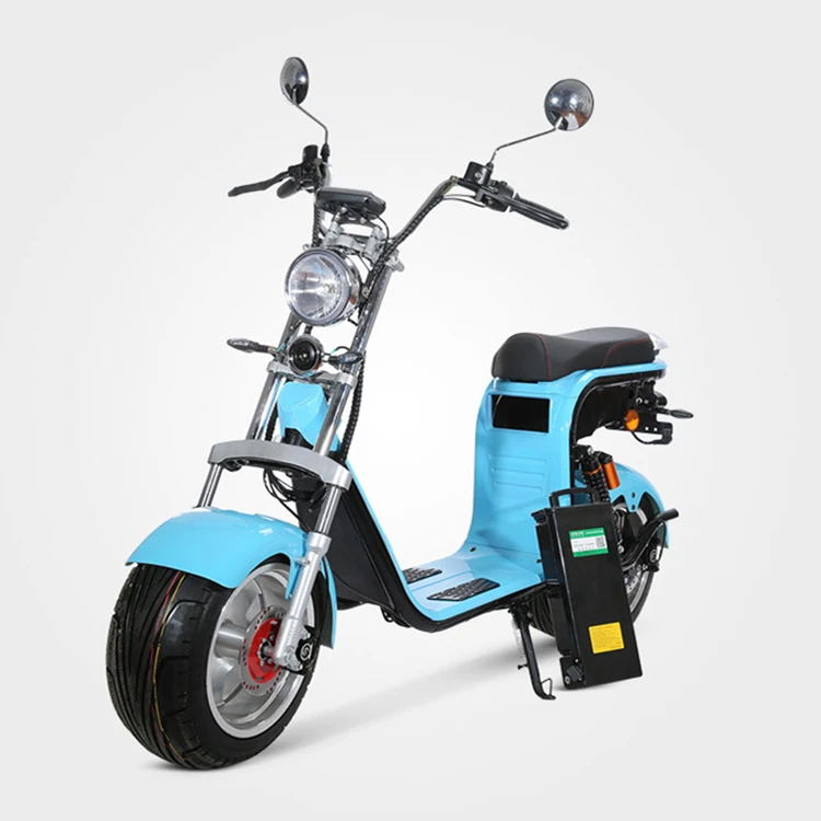 

2021 New Design Fashion Quality Leather Bigger Seat Electric Scooters Citycoco