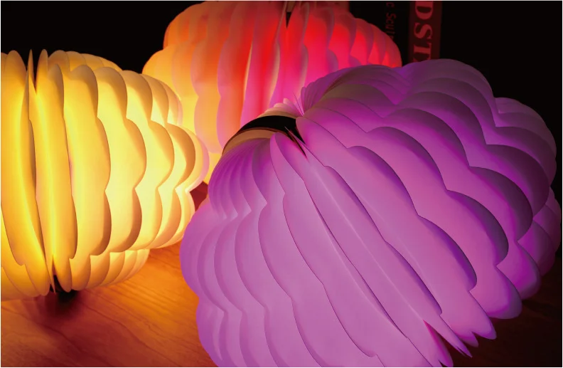 Wood Cover Usb Rechargeable Indoor Portable Folding LED Night Lamp Reading Table Book Lights
