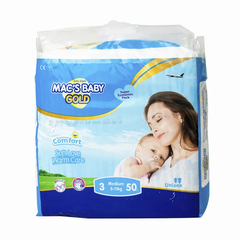 

Soft Breathable 100% cotton softcare disposable baby diapers low price, Colorful