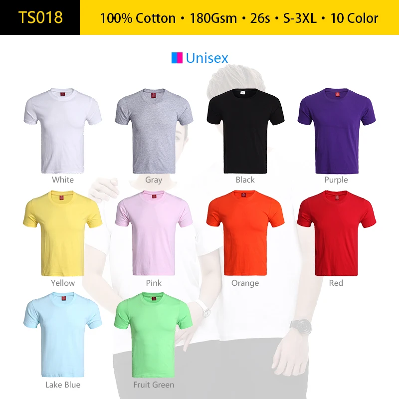 

Wholesale 100% Cotton Tshirts Sublimation T Shirts Plain Custom Printing Oversized White Blank T-Shirt