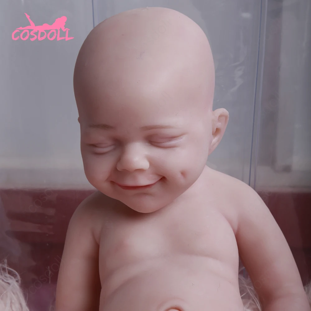 

Factory Price Lifelike Reborn Baby Doll Painted Bald Full Silicone Vivid Reborn Baby Doll