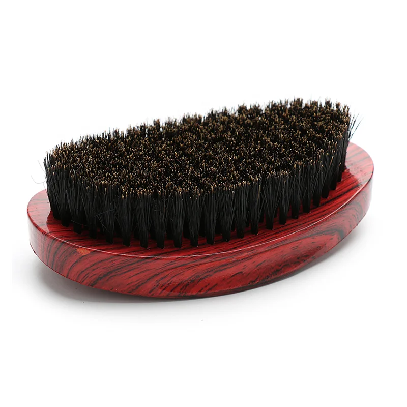 

Wholesale Private Label 360 Curve Stylying Wood Boar Bristle Beard Brush