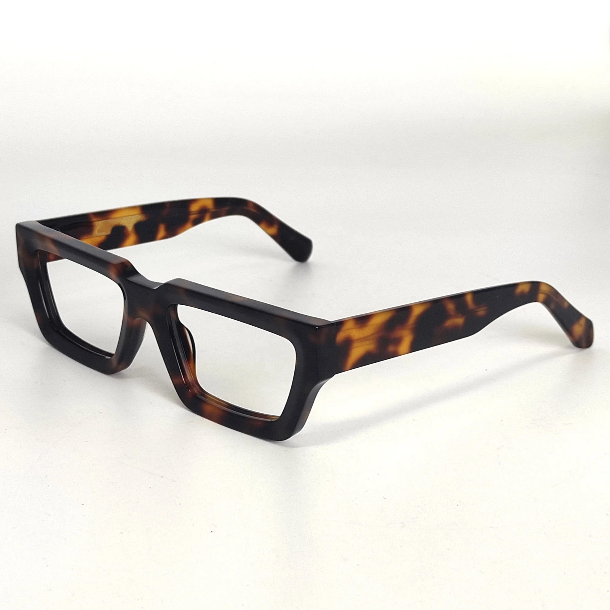 Mazzucchelli Classic Tortoiseshell Acetate Eyeglasses Frames High-End Optical Eye Protected Glasses Solid Computer Screen
