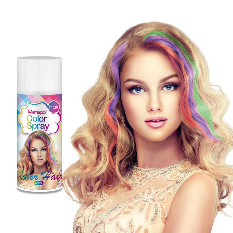 

Cosplay Birthday New Year Christmas Gift Safe Hair Colored Highlighted Washable Hair Dye Spray, 18 color